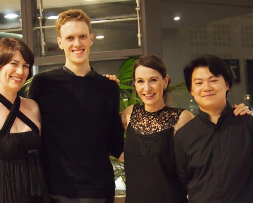 Flinders Quartet after the concert