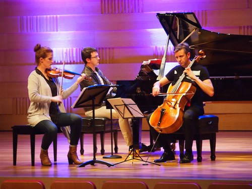 Streeton Trio Julian Smiles Rehearsal