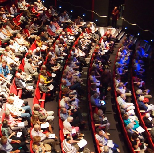 seated audience